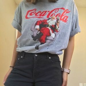 Christmas Coca Cola T-shirt | XL | Grey
